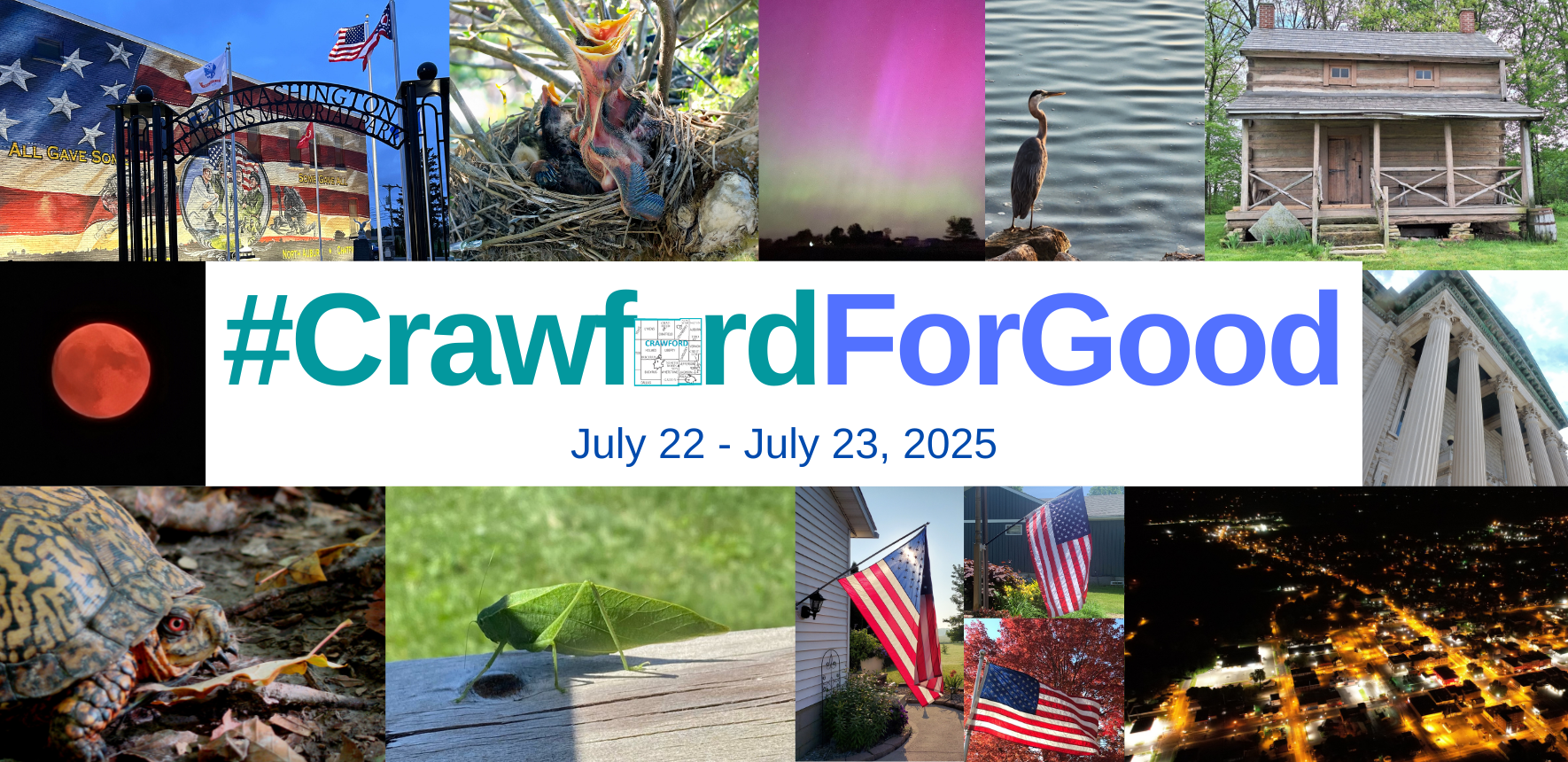 2025 #CrawfordForGood Banner with date (1770 × 860 px)