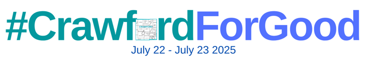 2025 #CrawfordForGood Banner with date