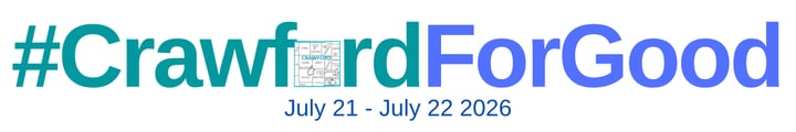 2026 #CrawfordForGood Banner with date