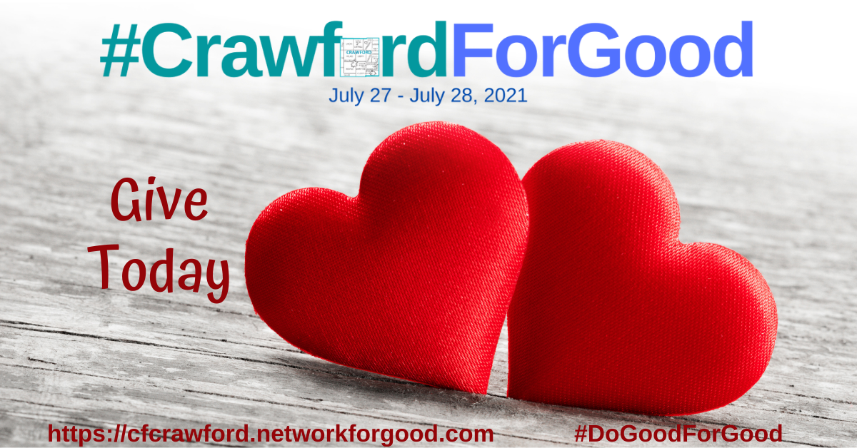 #CrawfordForGood Day 2 FB Post
