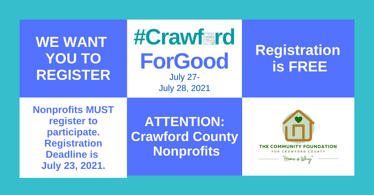 #CrawfordForGood-Nonprofits Register FB Post2