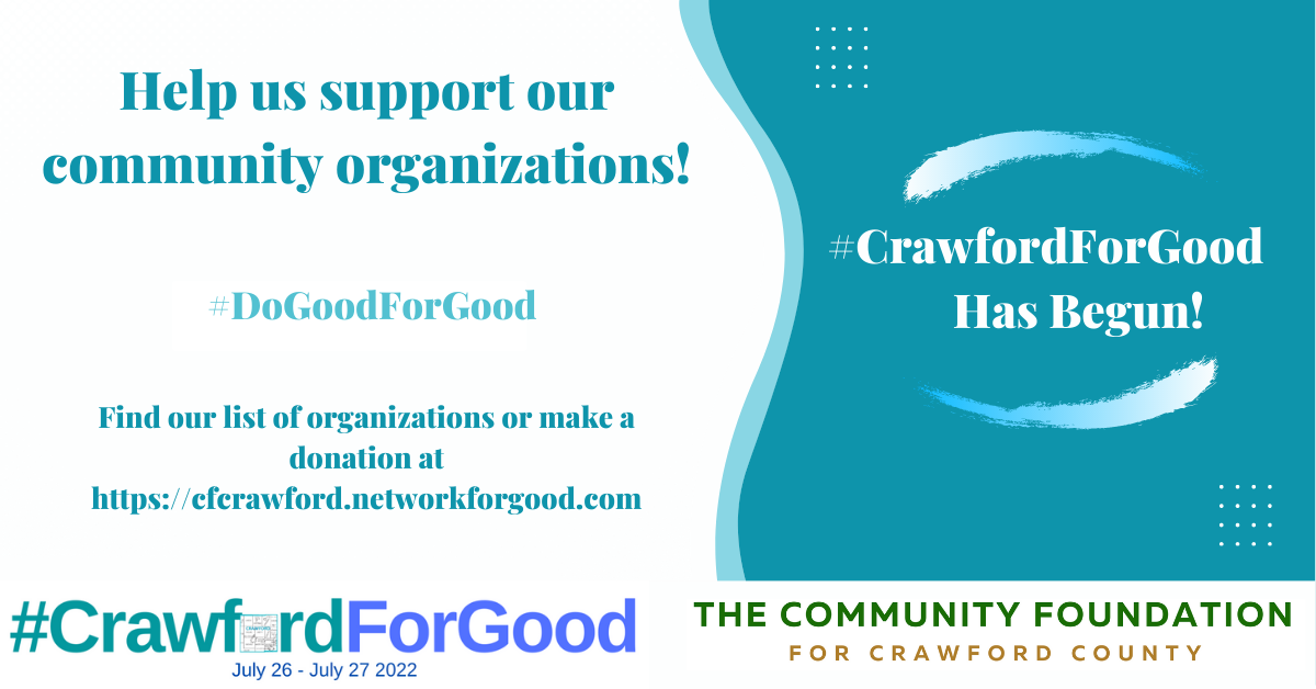 2022 #CrawfordForGood has begun FB post