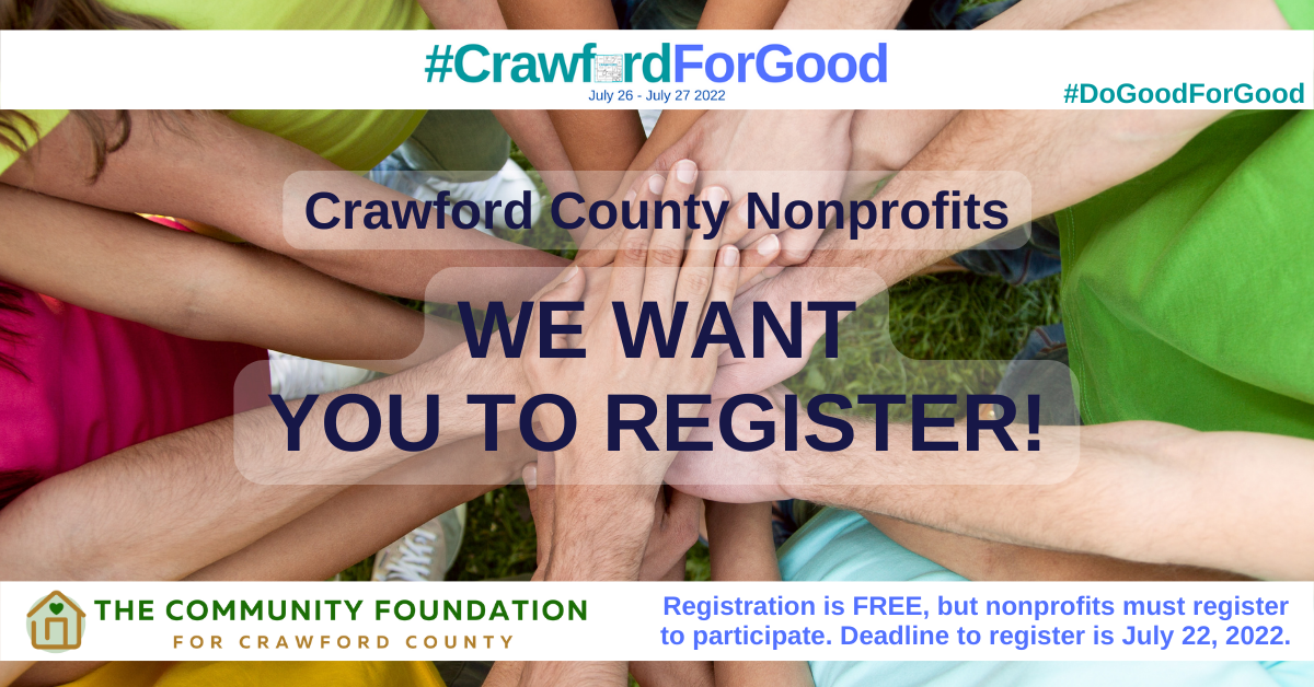 2022 #CrawfordForGood-Nonprofits Register FB Post7
