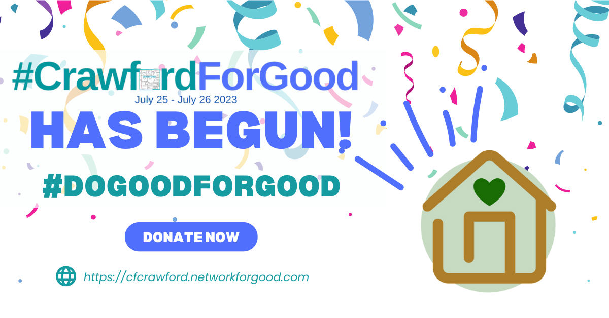 2023 #CrawfordForGood has begun FB post