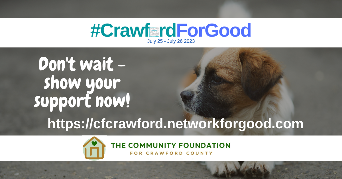 2023 #CrawfordForGood-Dont wait, Show your support now! FB post