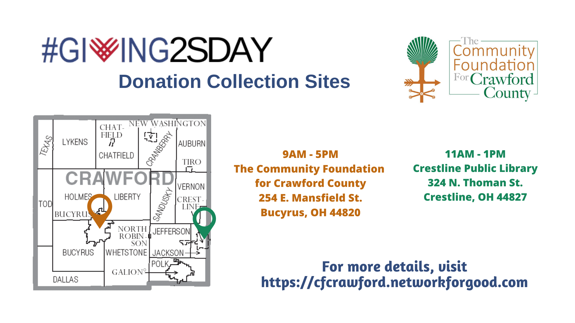 2020 #Giving2sday Donation Collection Sites Facebook Ad