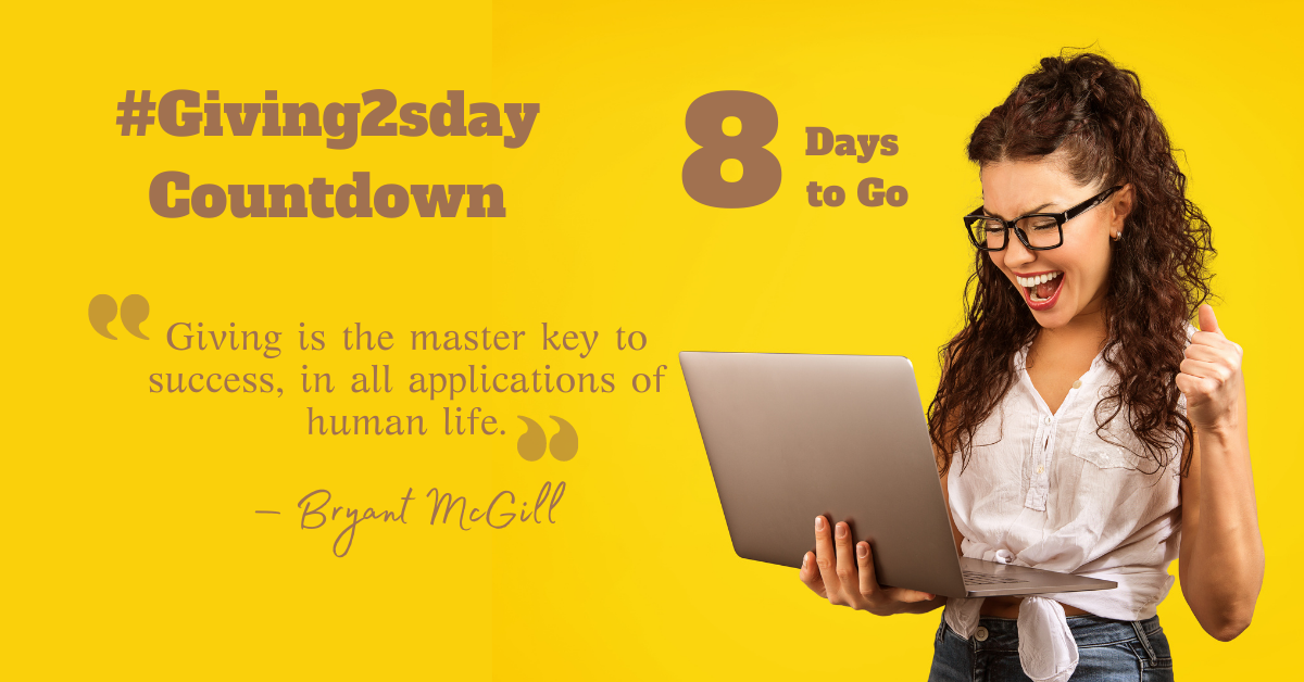8 Days to Go Until #Giving2sday 2020 Facebook Ad