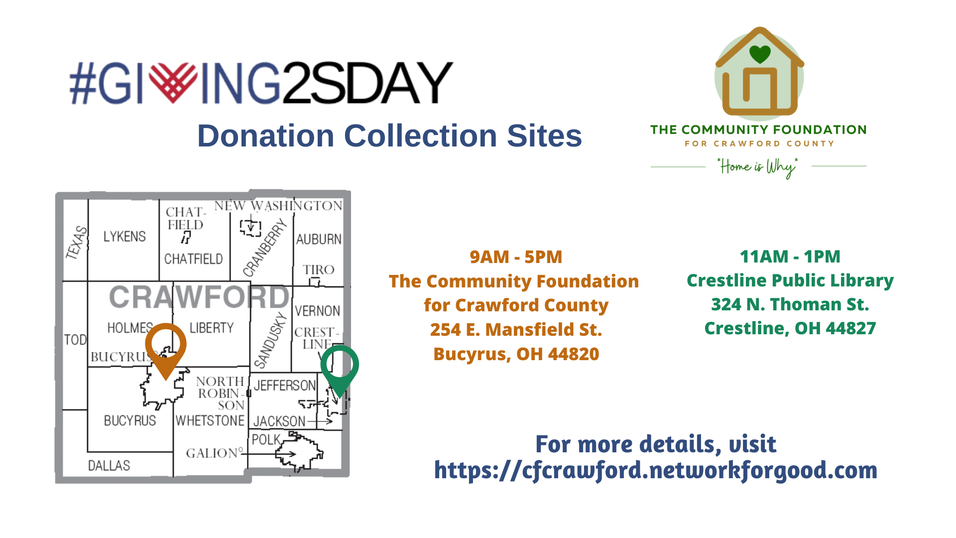 2021 #Giving2sday Donation Collection Sites FB Ad