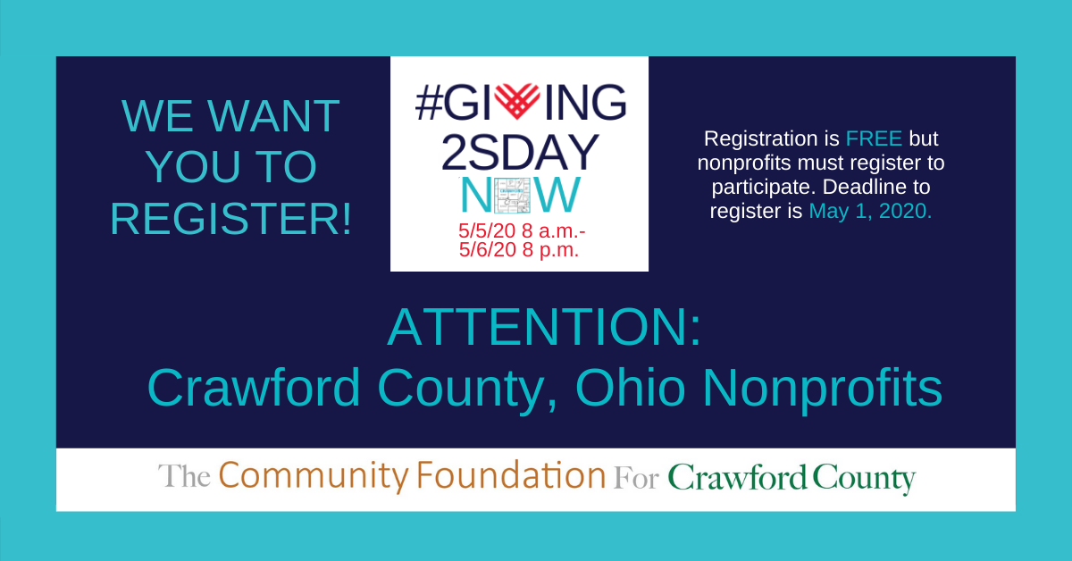 #Giving2sdayNow - Attention Crawford County Nonprofits FB Post2