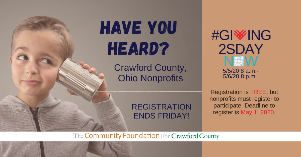 #Giving2sdayNow - Attention Crawford County Nonprofits FB Post6