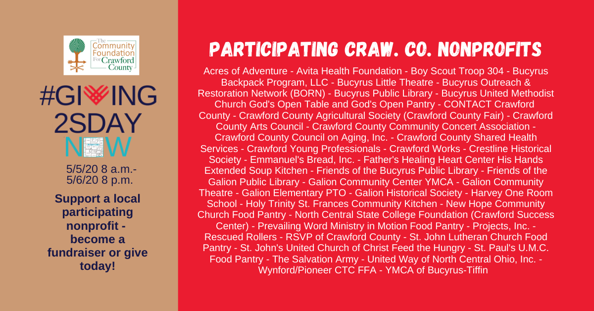 #Giving2sdayNow List of Participants