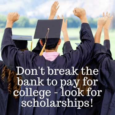 Don't break the bank to pay for college - look for scholarships! pic