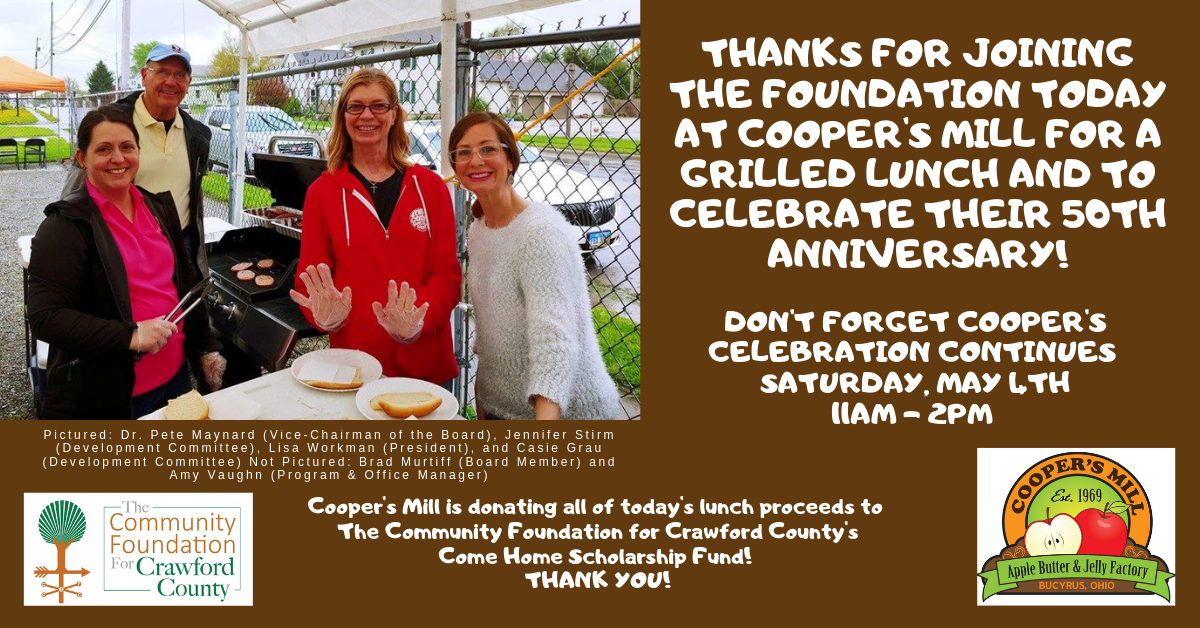 Thanks for joining us at Cooper's 50th Anniversary Celebration