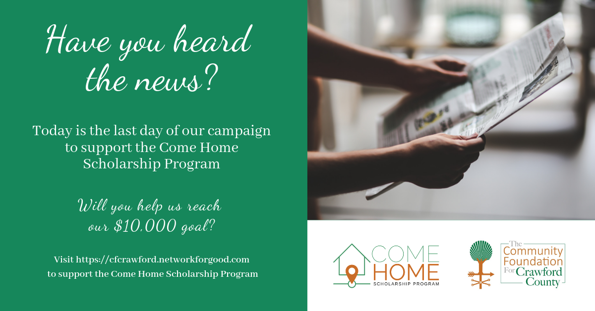 Come Home Scholarship Ad8-Tue