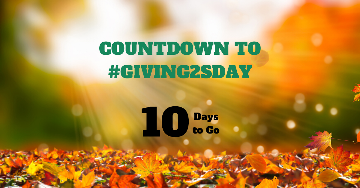 10 Days to Go Until #Giving2sday 2019