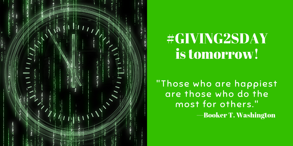 #Giving2sday 2018 is tomorrow