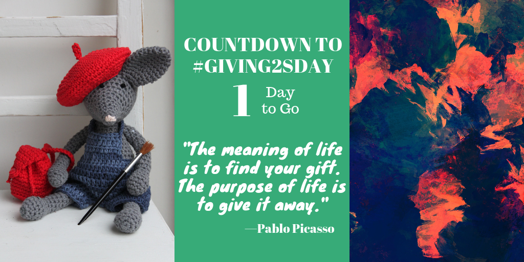1 Day to Go Until #Giving2sday 2018
