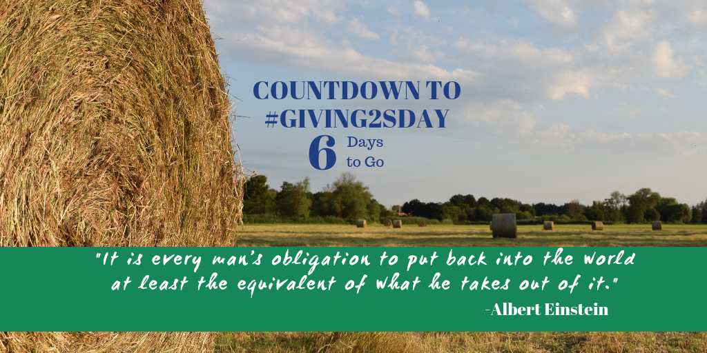 6 Days to Go Until #Giving2sday 2018 NEW